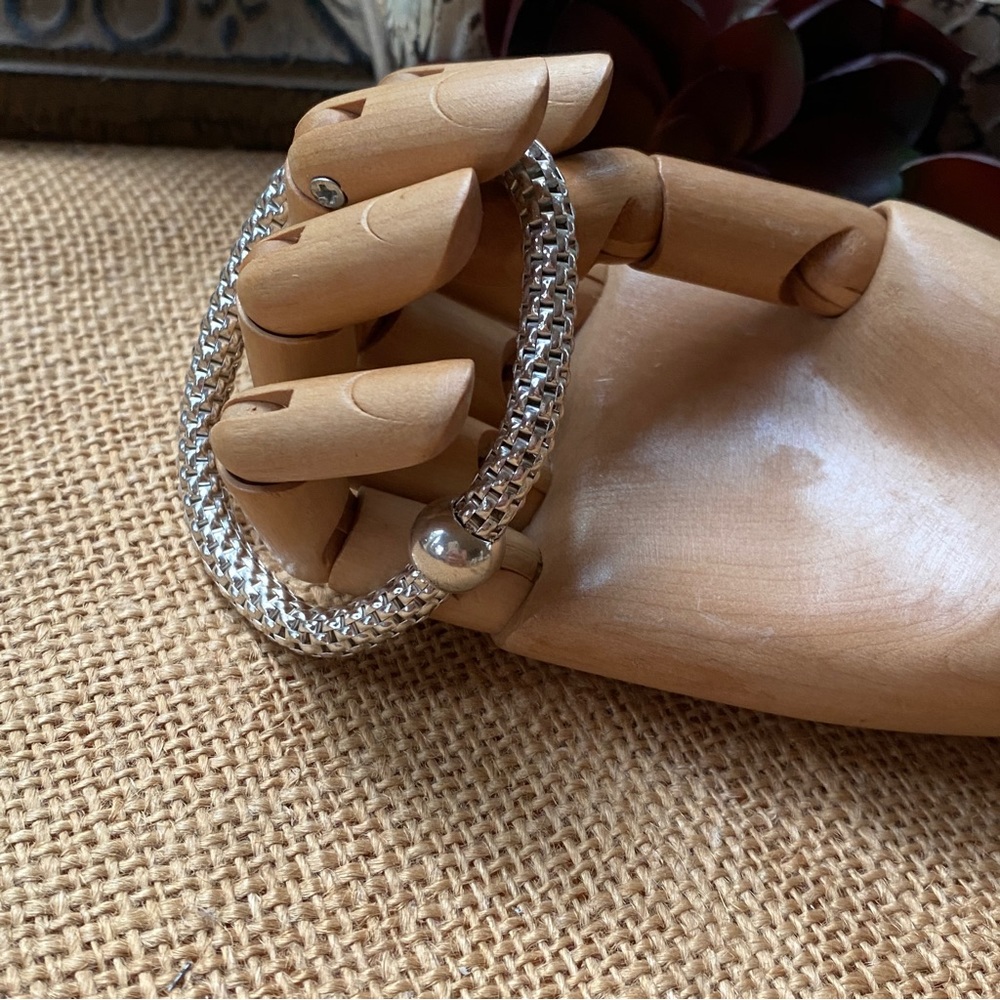 Beautiful Sterling Flexable Round Mesh Silpada Italian